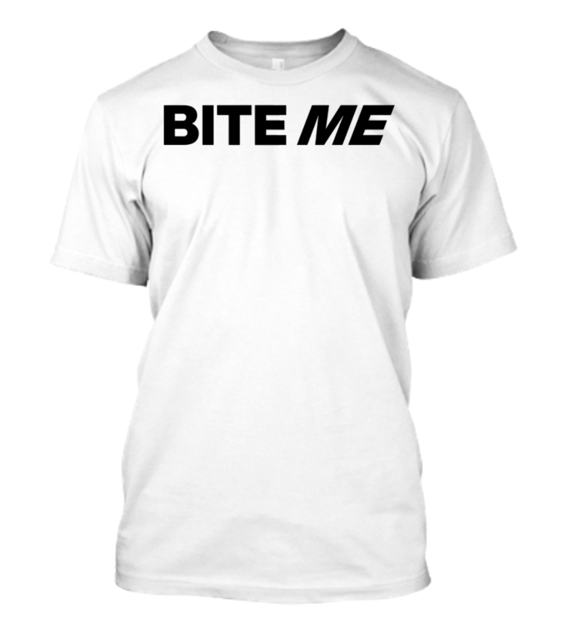 Bite Me Vampire Fangs Halloween Graphic T-Shirt