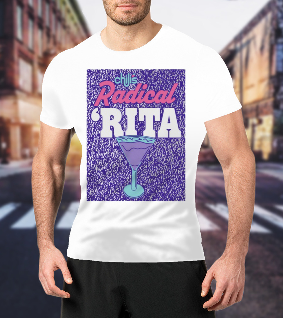 Chili's Radical Rita Retro Cocktail Margarita Vibes T-Shirt