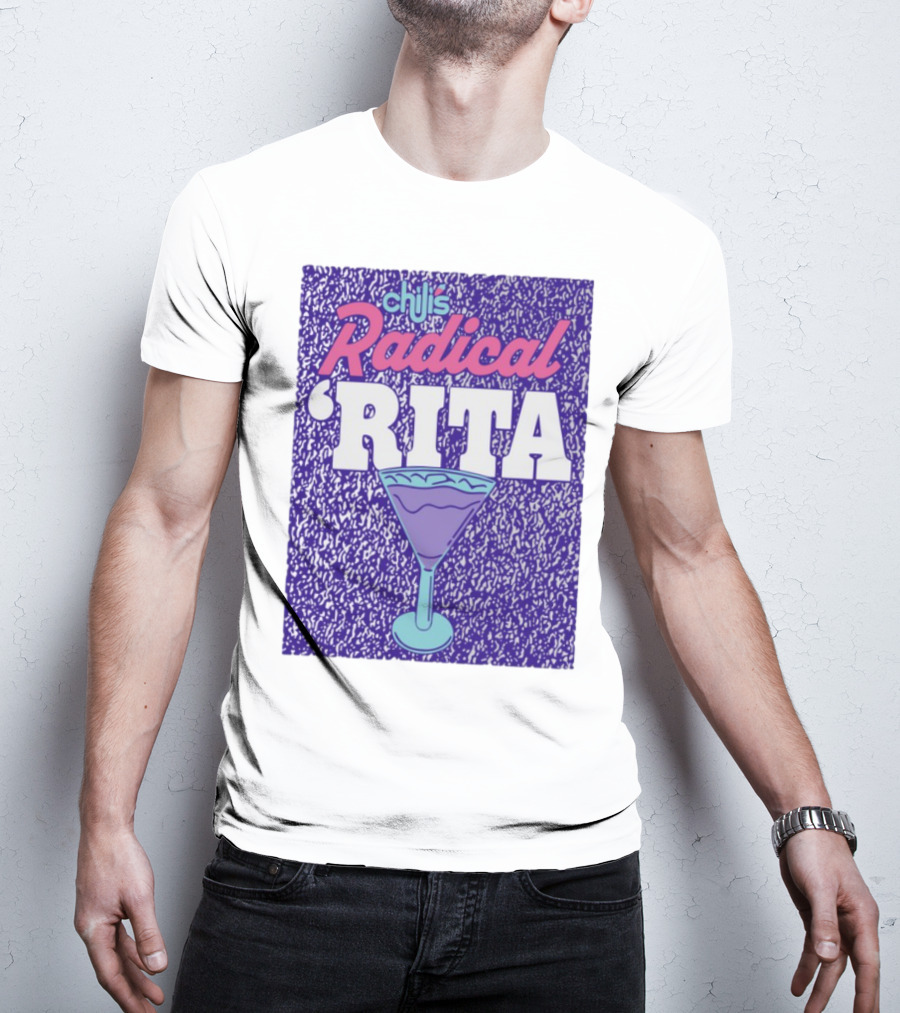 Chili's Radical Rita Retro Cocktail Margarita Vibes T-Shirt