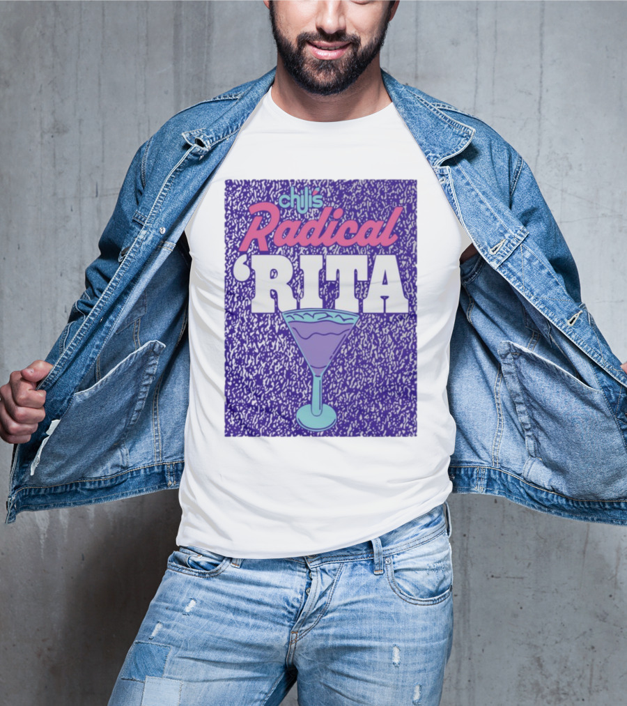 Chili's Radical Rita Retro Cocktail Margarita Vibes T-Shirt