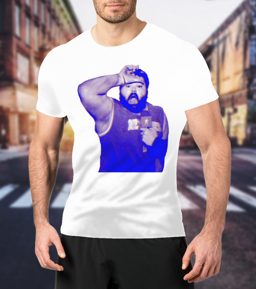 Karltowns Wearing Jason Dantona NYC Basketball Theme Blue Tone T-Shirt