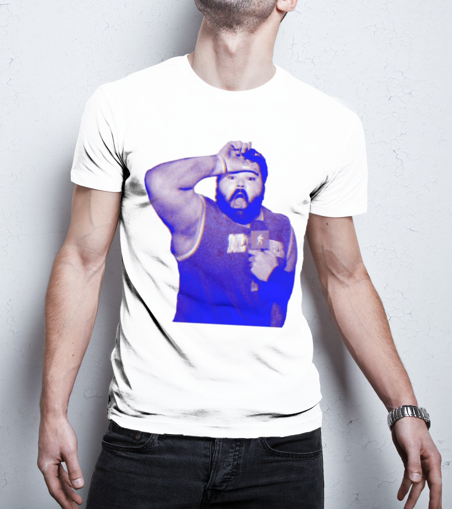 Karltowns Wearing Jason Dantona NYC Basketball Theme Blue Tone T-Shirt