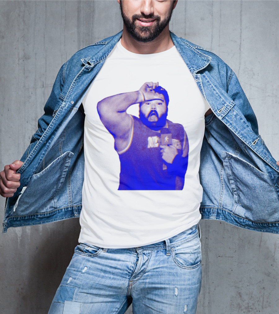 Karltowns Wearing Jason Dantona NYC Basketball Theme Blue Tone T-Shirt