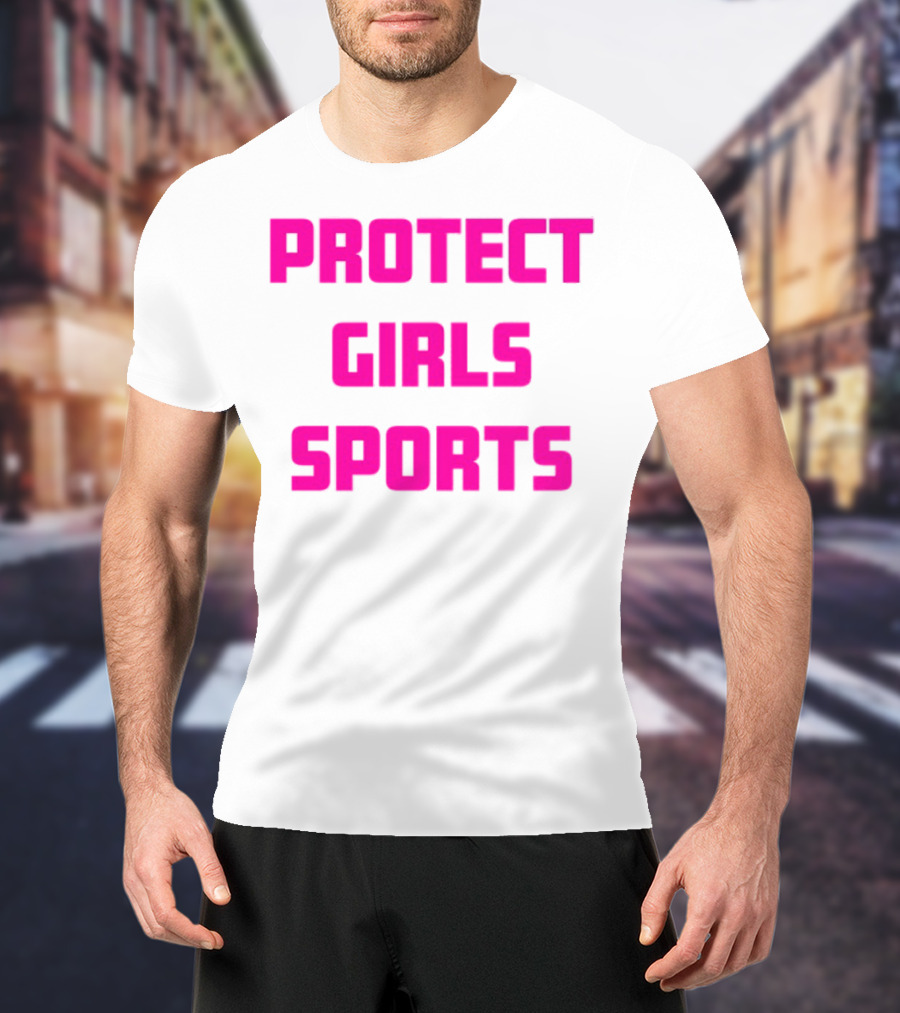 Protect Girls Sports Bold Pink Advocacy Design T-Shirt