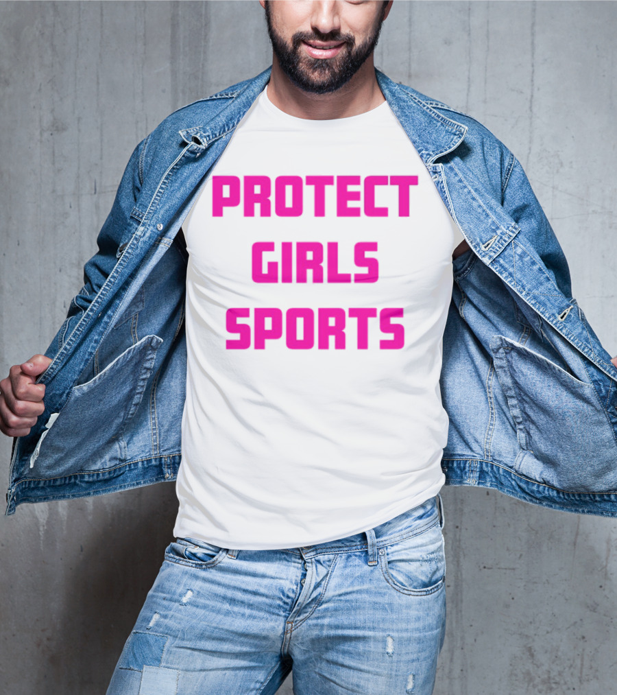 Protect Girls Sports Bold Pink Advocacy Design T-Shirt