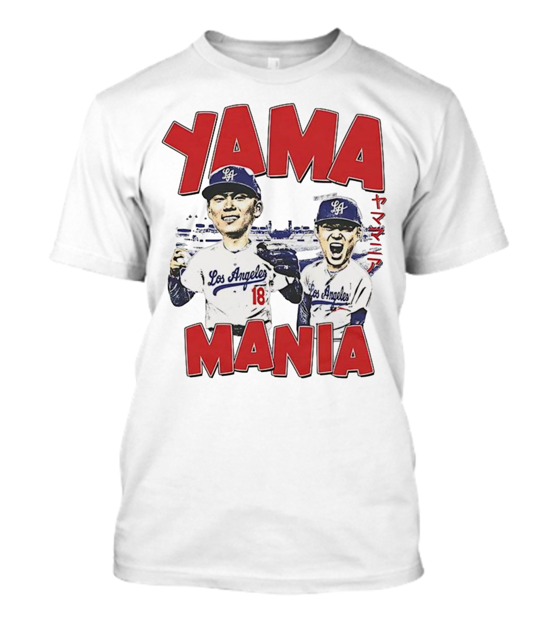 Yama Mania Los Angeles Dodgers Baseball Player 18 T-Shirt