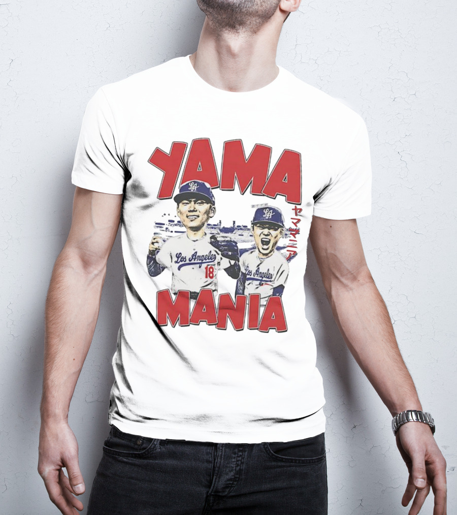 Yama Mania Los Angeles Dodgers Baseball Player 18 T-Shirt