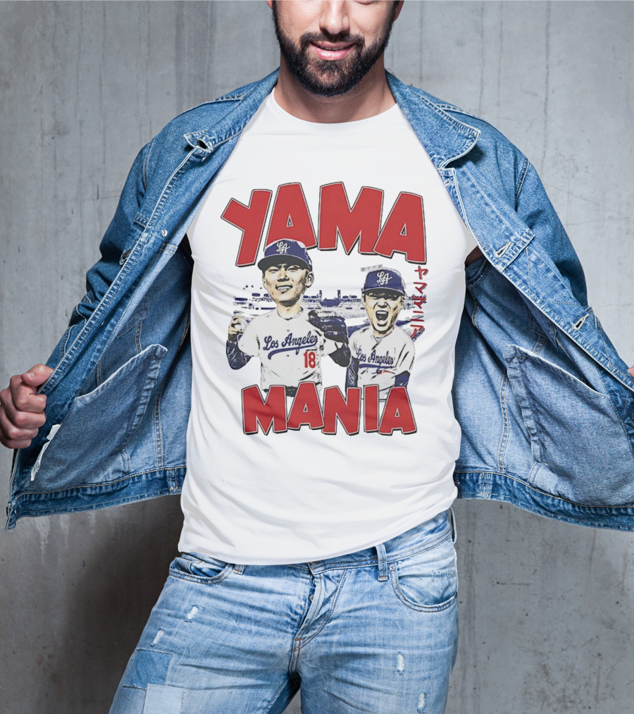 Yama Mania Los Angeles Dodgers Baseball Player 18 T-Shirt