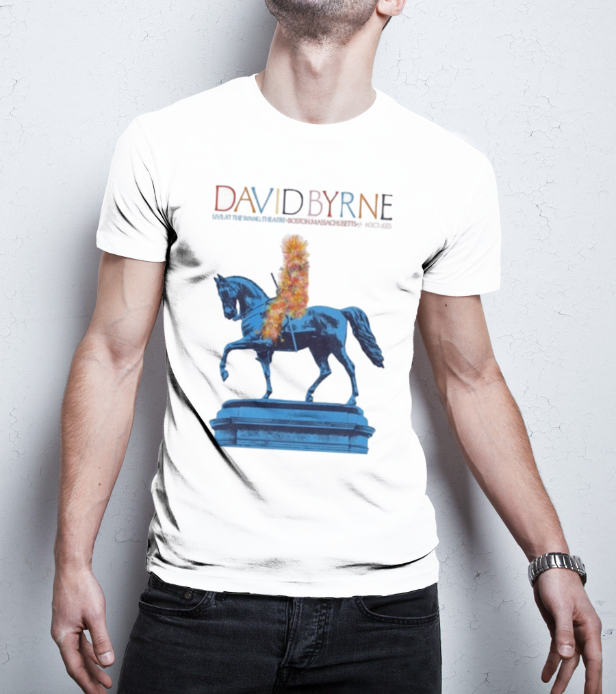 David Byrne Wang Theatre Boston MA Oct 2-4 2025 Tour T-Shirt