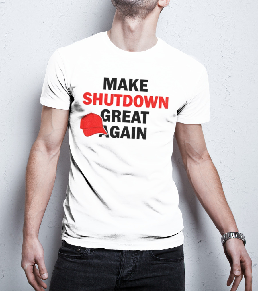 MAGA Make Shutdown Great Again Red Hat T-Shirt