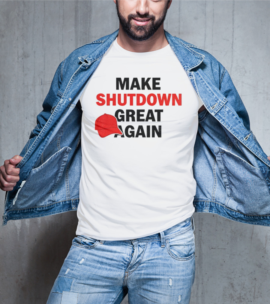 MAGA Make Shutdown Great Again Red Hat T-Shirt