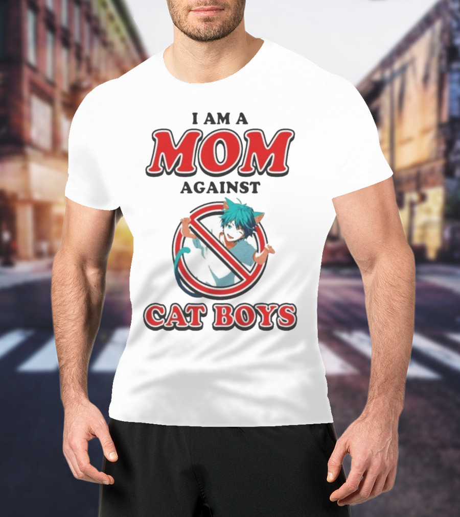 I Am A Mom Against Cat Boys Anime Waifus T-Shirt