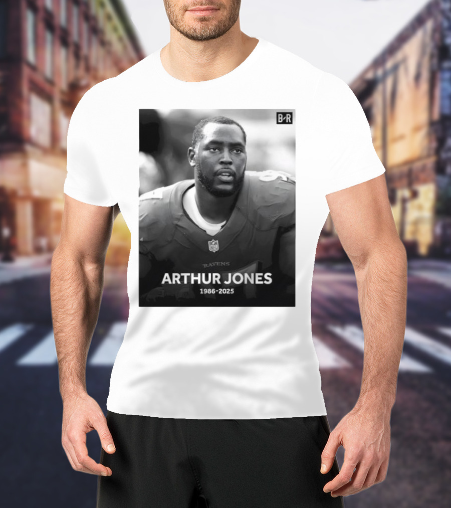Arthur Jones Baltimore Ravens NFL Player Tribute 1986-2025 T-Shirt