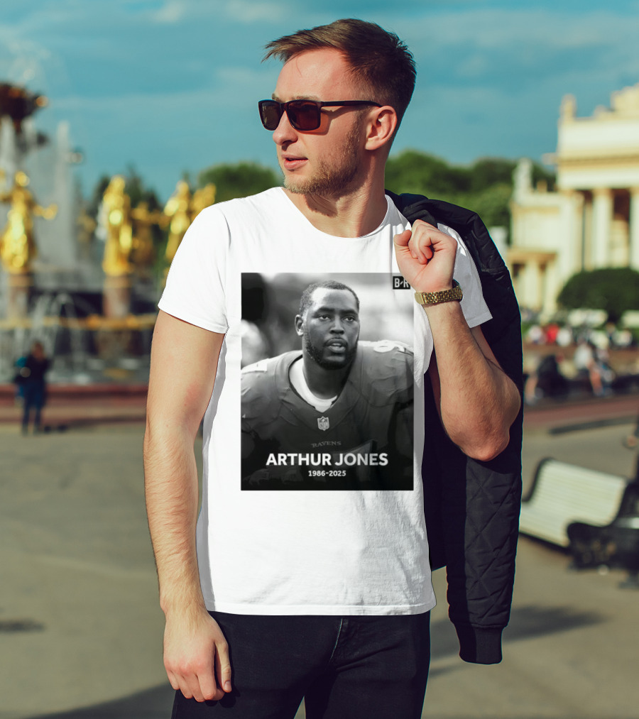 Arthur Jones Baltimore Ravens NFL Player Tribute 1986-2025 T-Shirt