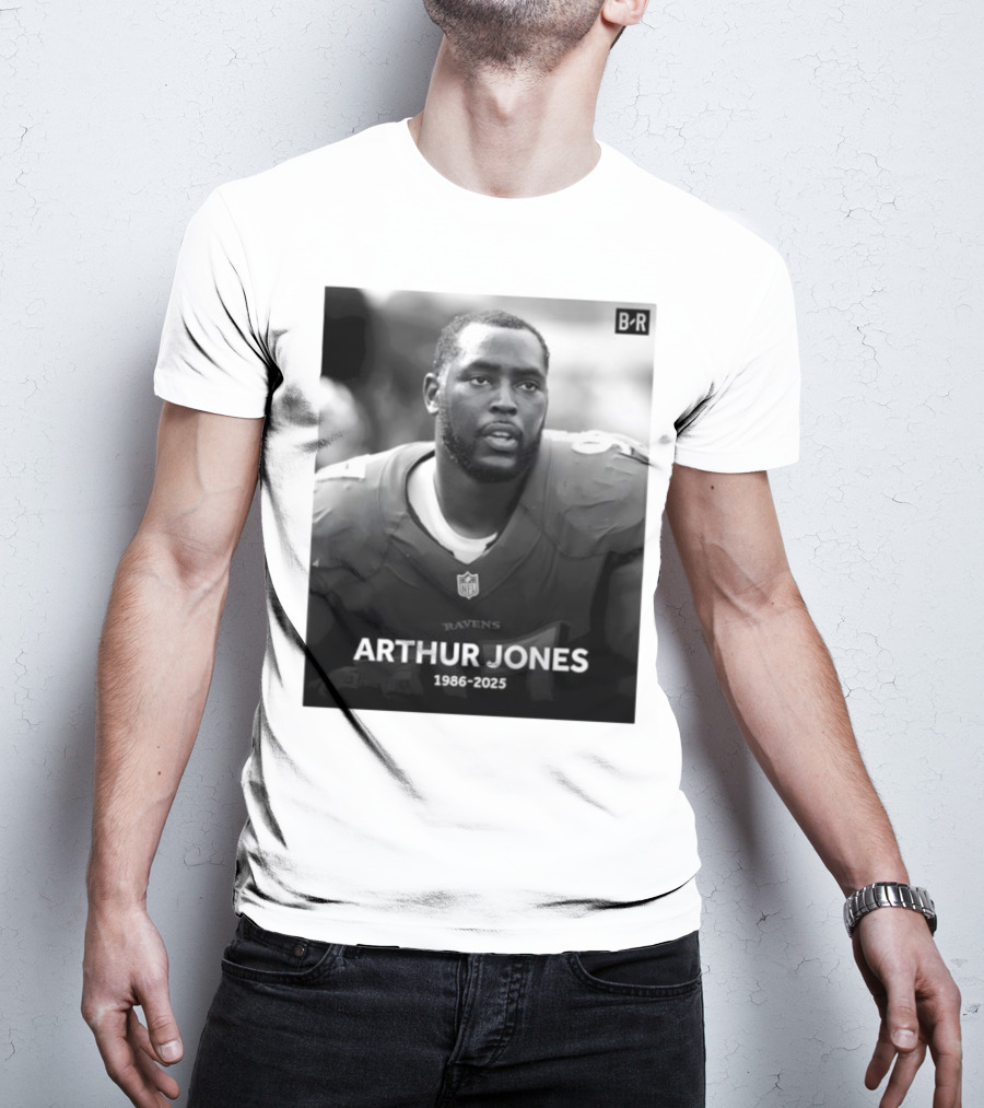 Arthur Jones Baltimore Ravens NFL Player Tribute 1986-2025 T-Shirt