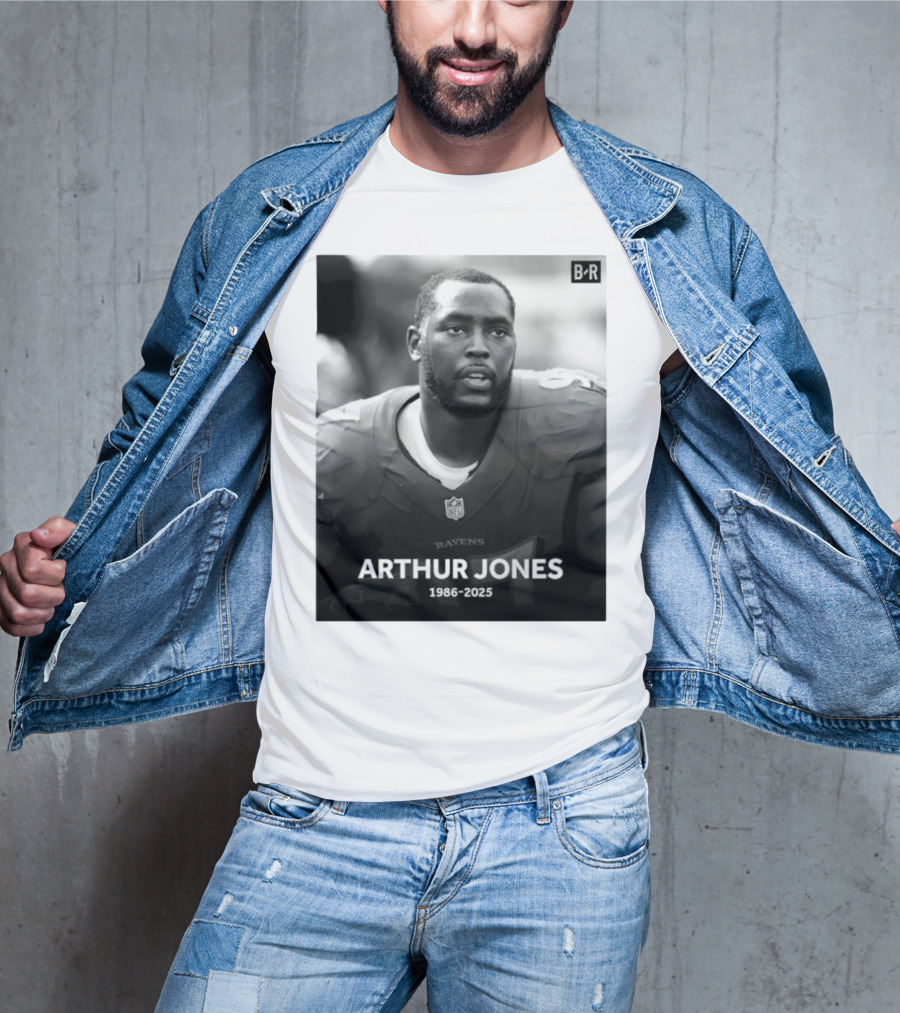 Arthur Jones Baltimore Ravens NFL Player Tribute 1986-2025 T-Shirt