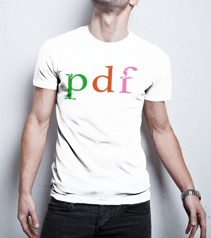 Pdf These Files Contain Confidential Multicolor Text T-Shirt
