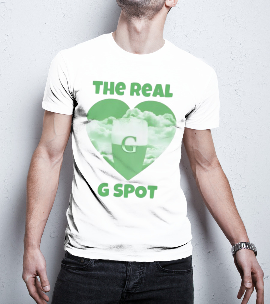The Real G Spot Green Heart Cloud Pint T-Shirt