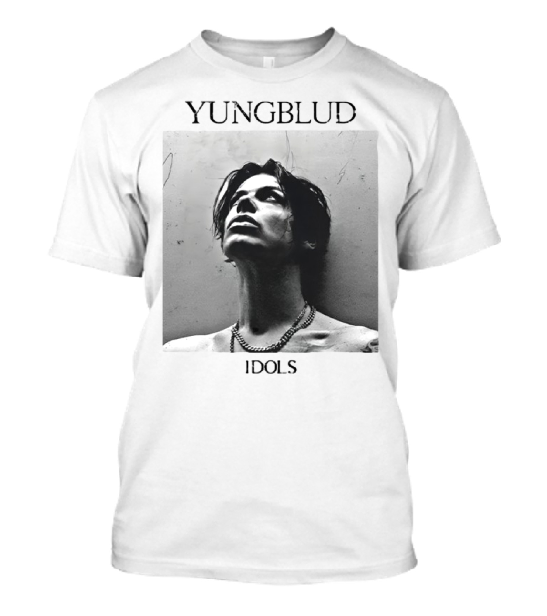 Yungblud Idols Black And White Portrait Chain Necklace T-Shirt