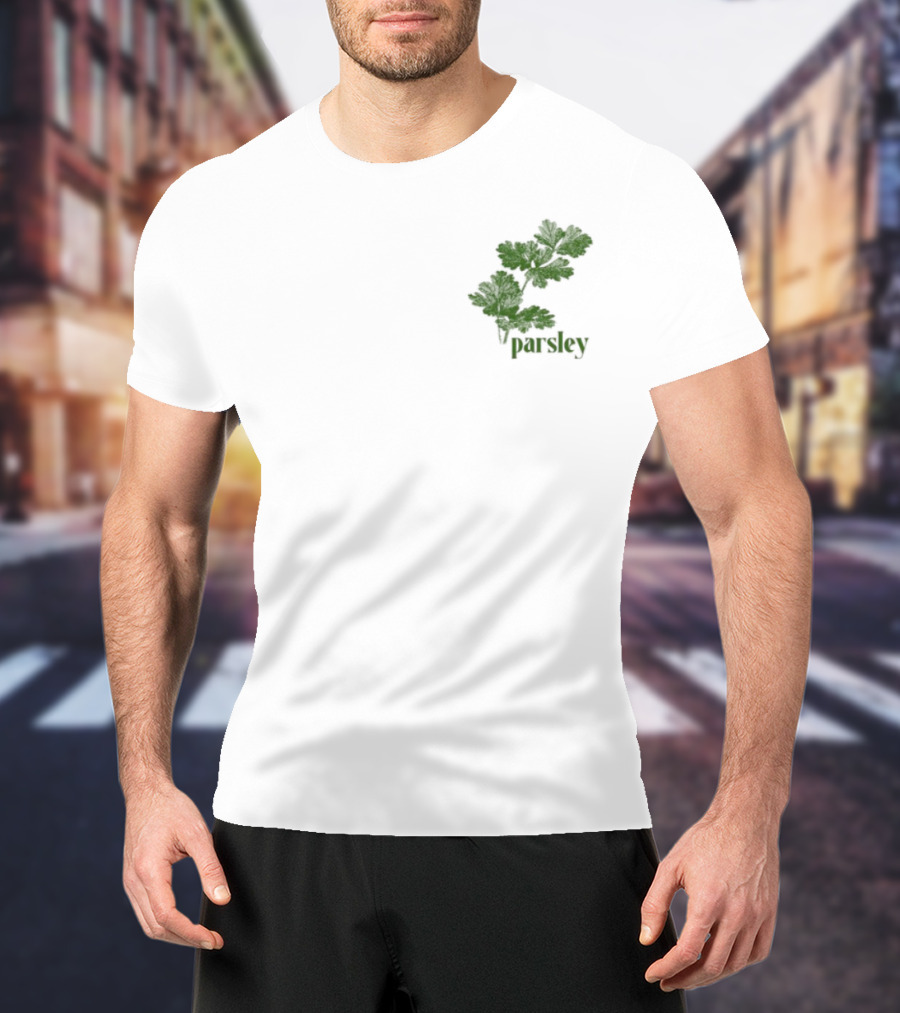 Atthemoment Green Parsley Leaves T-Shirt