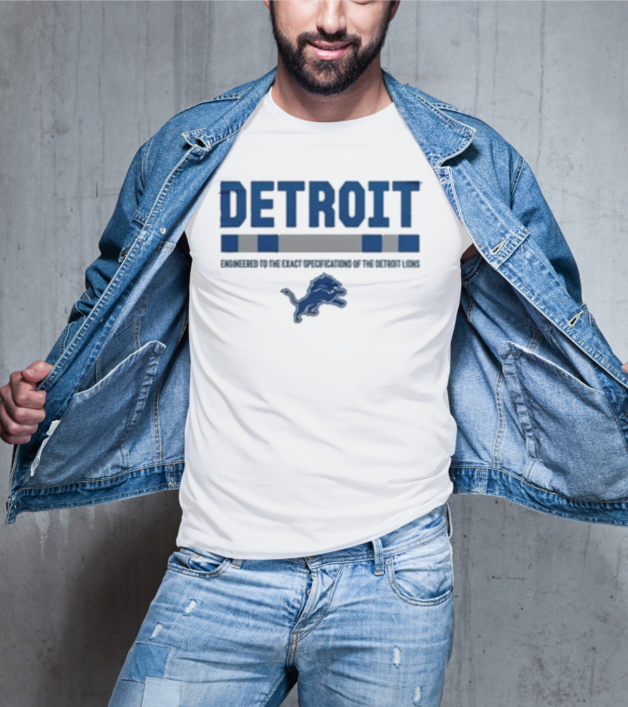 Detroit Lions Engineered To The Exact Specifications Barry Sanders T-Shirt
