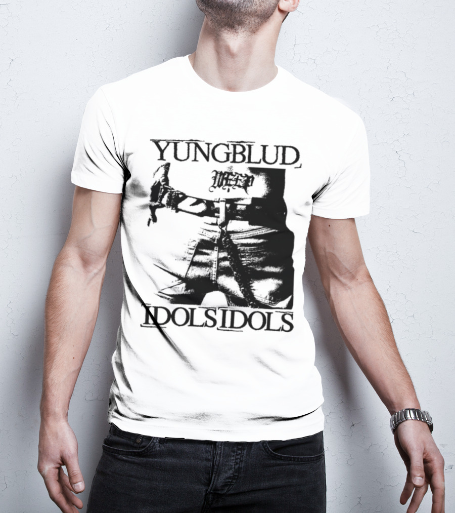 Yungblud Idolsidols Limited White Tattoo Design T-Shirt