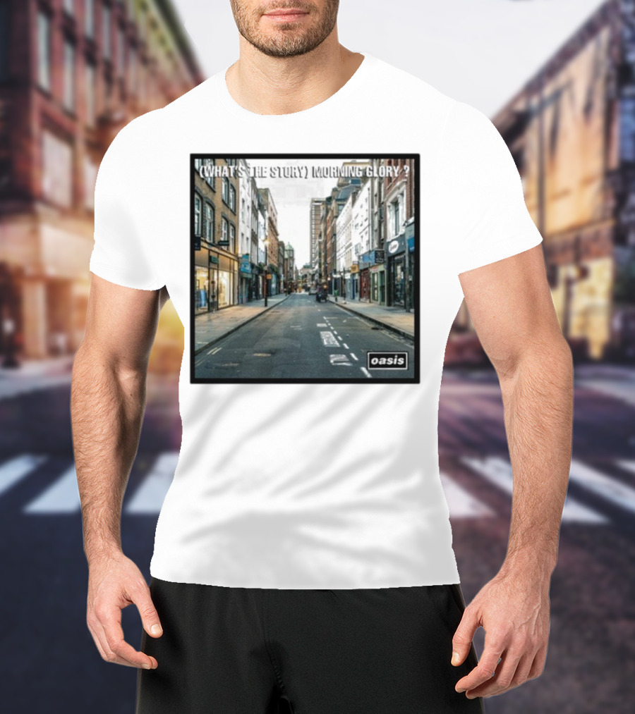 Oasis What's The Story Morning Glory Berwick Street Album Art Classic Scene T-Shirt