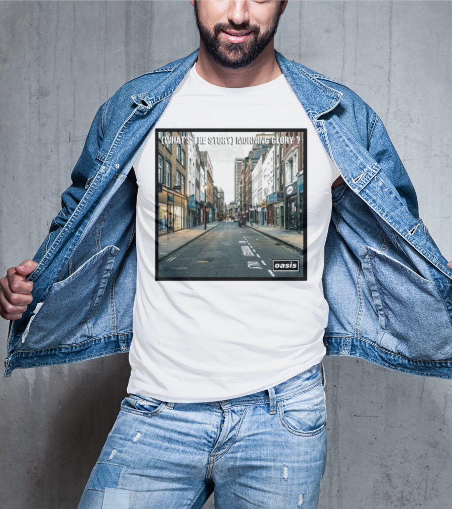 Oasis What's The Story Morning Glory Berwick Street Album Art Classic Scene T-Shirt