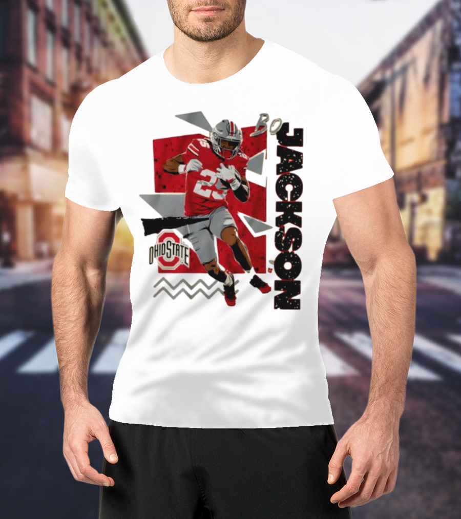 Bo Jackson Ohio State Football 90s Style T-Shirt