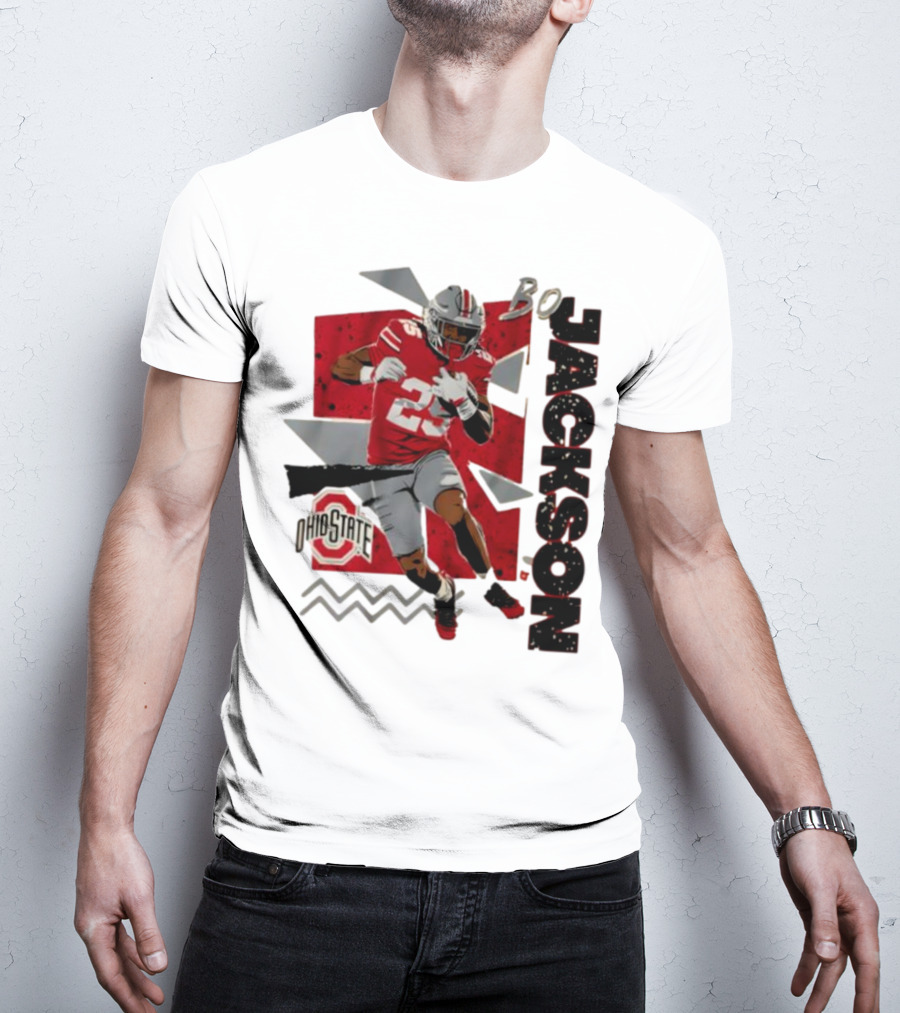 Bo Jackson Ohio State Football 90s Style T-Shirt