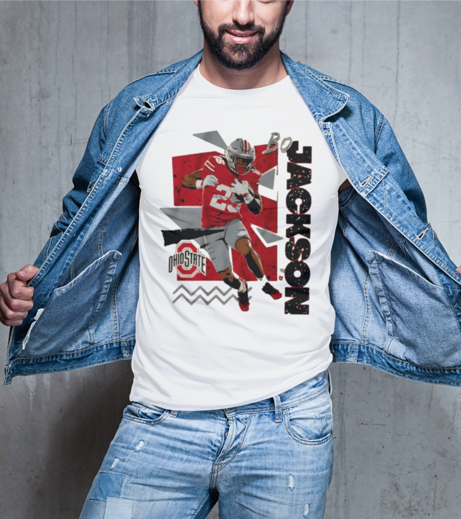 Bo Jackson Ohio State Football 90s Style T-Shirt