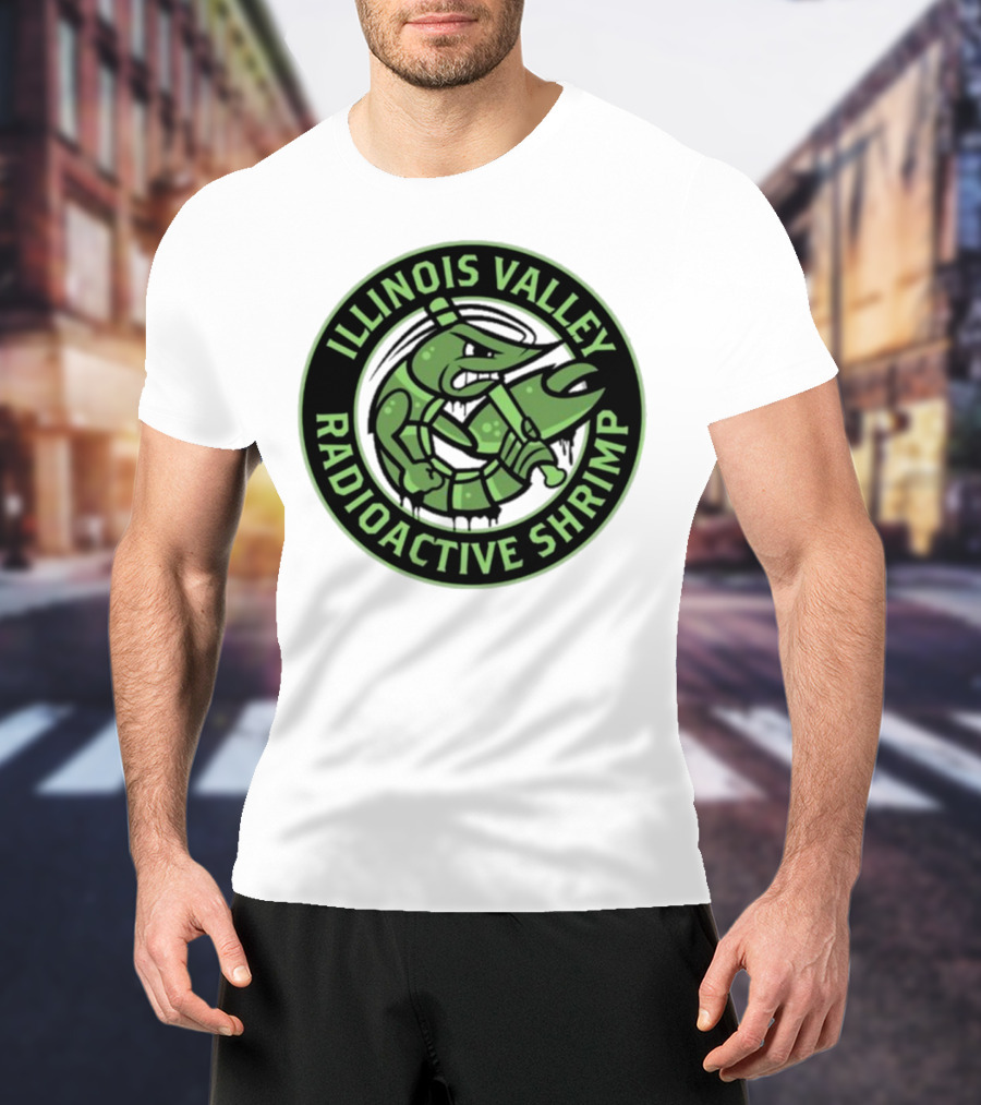 Illinois Valley Radioactive Pistol Shrimp Team Logo T-Shirt