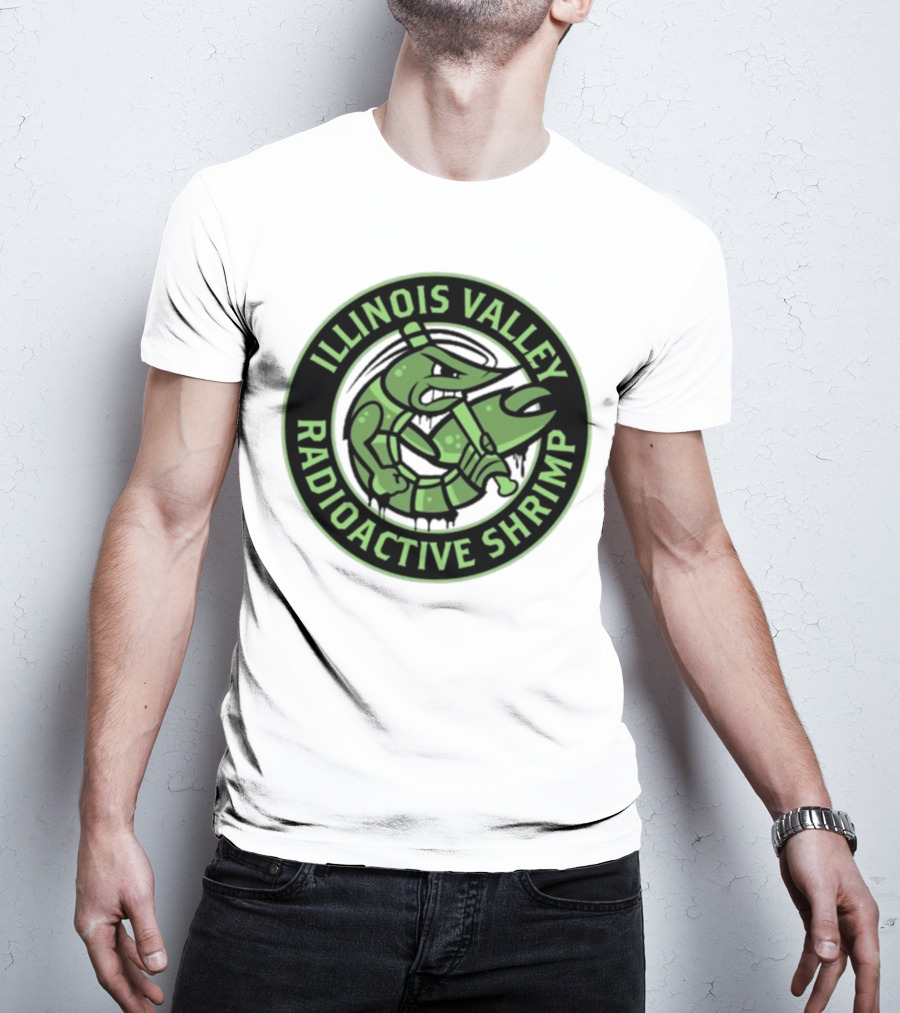 Illinois Valley Radioactive Pistol Shrimp Team Logo T-Shirt