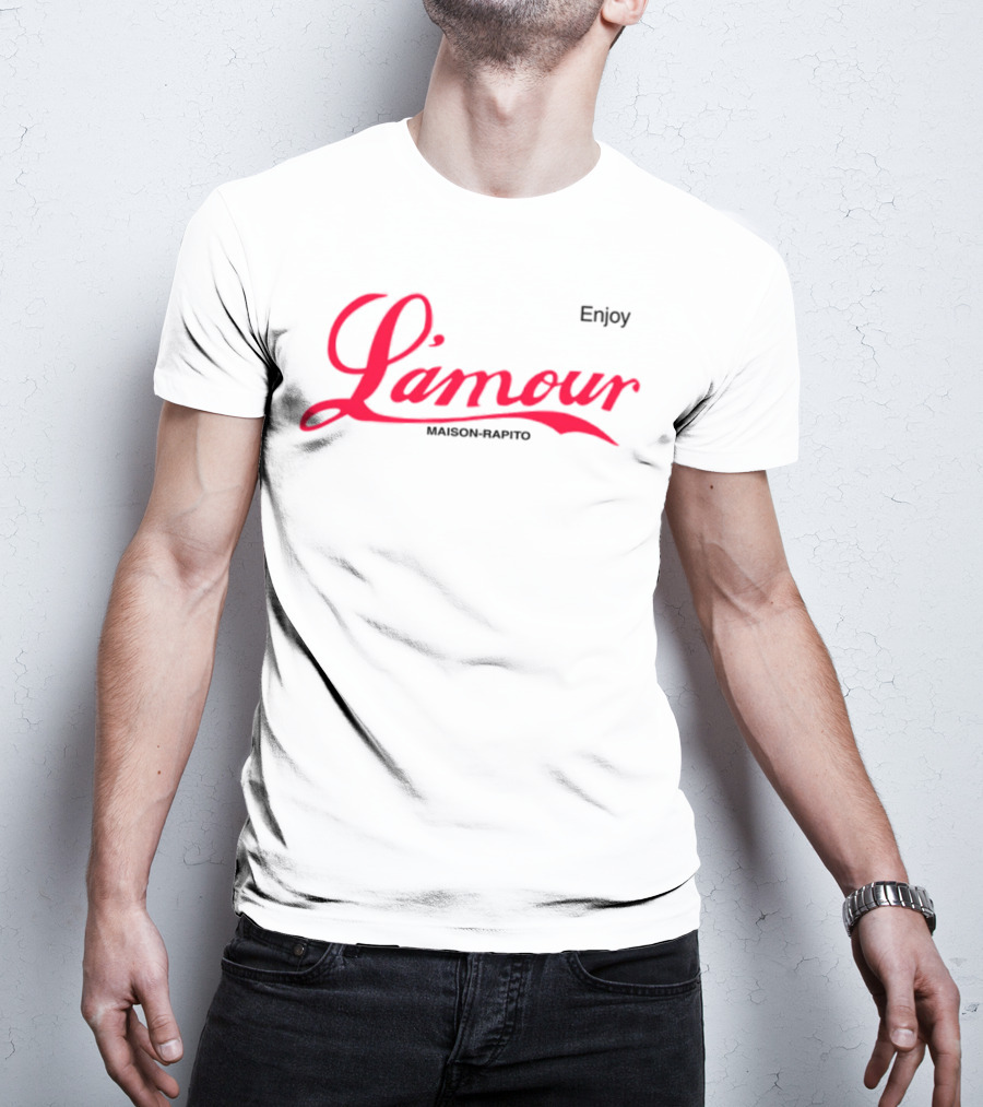 Enjoy L'amour Maison Rapito Red Script T-Shirt