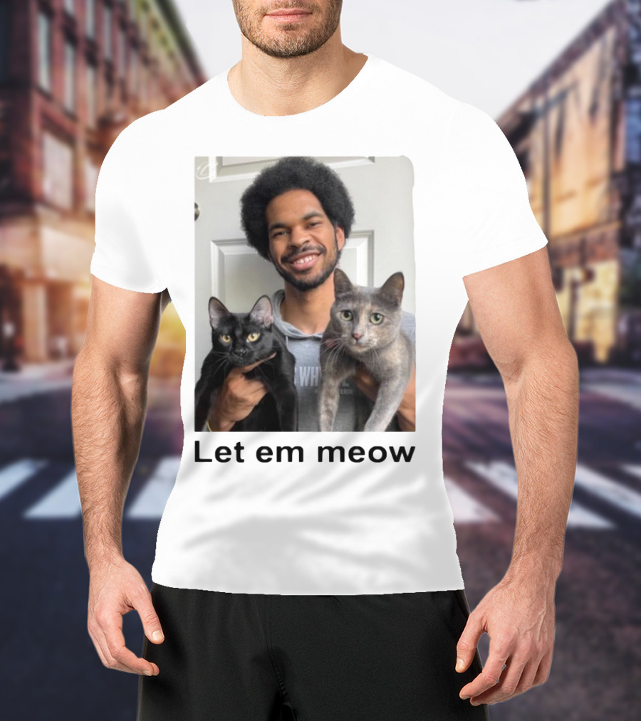 Limited Let Em Meow Jarrett Allen Cats T-Shirt