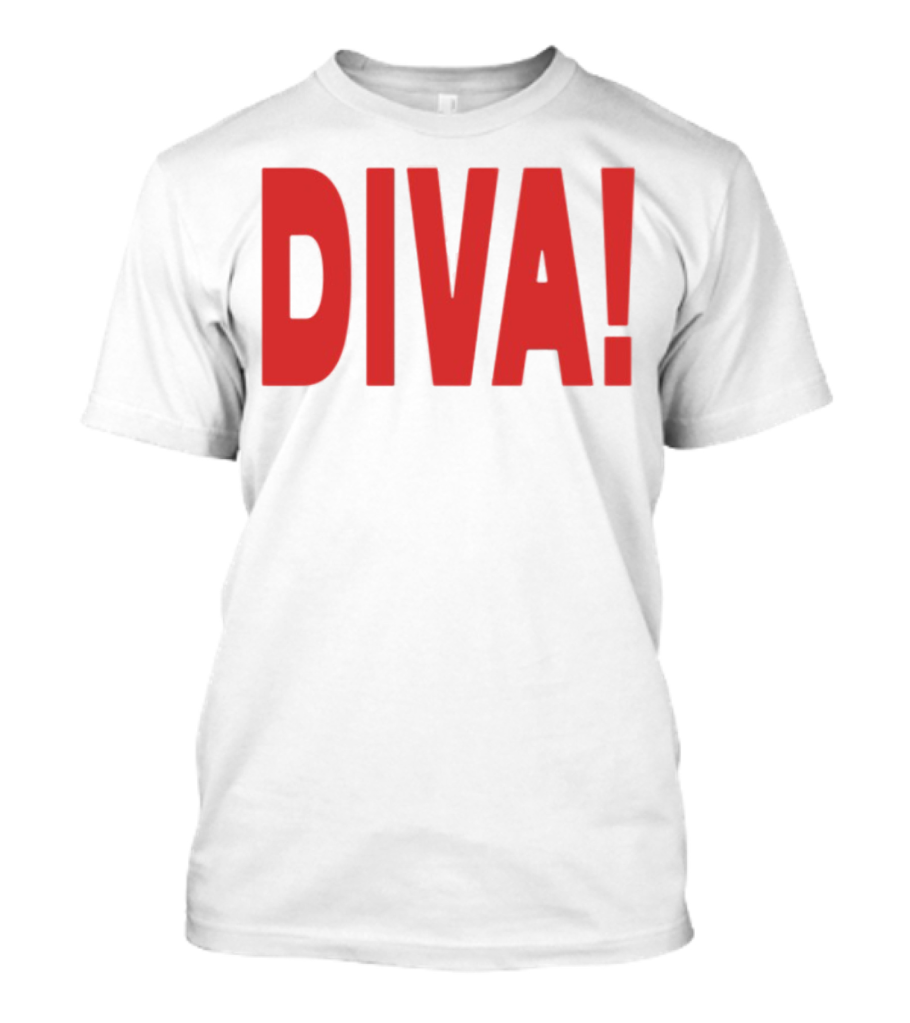 Role Model Diva DIVA! Red Lettering T-Shirt
