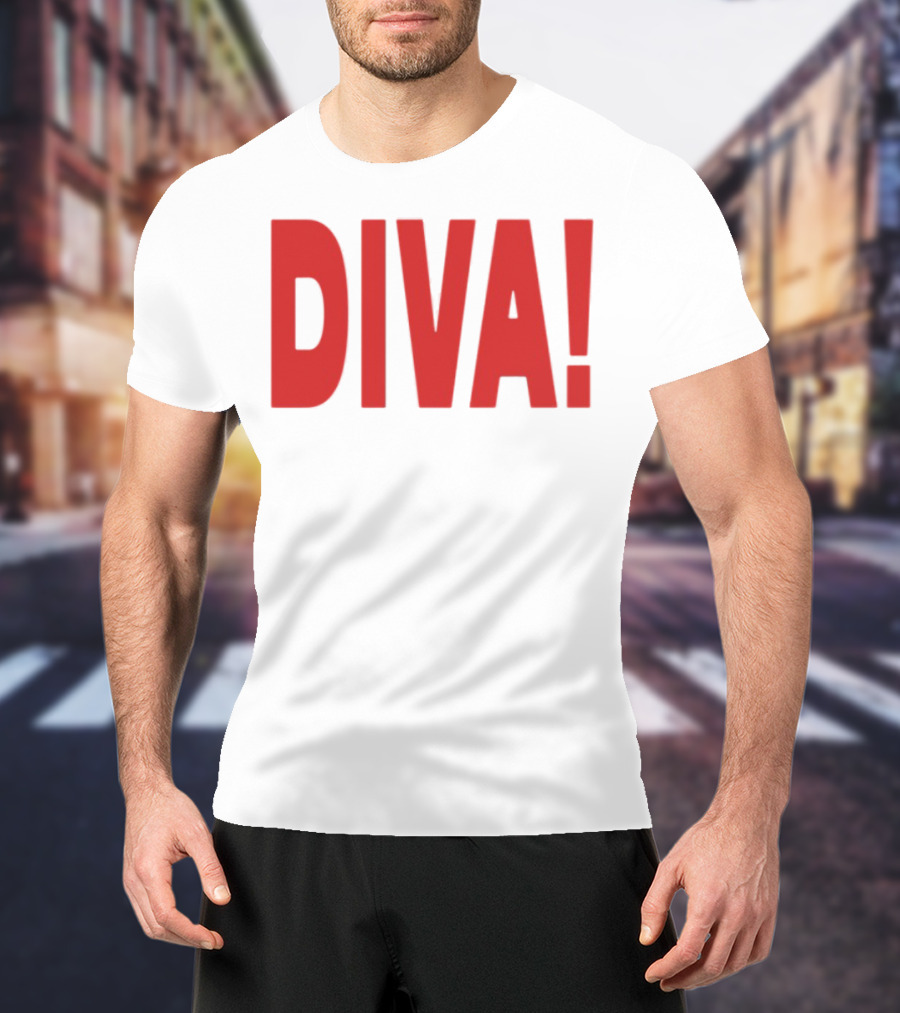Role Model Diva DIVA! Red Lettering T-Shirt
