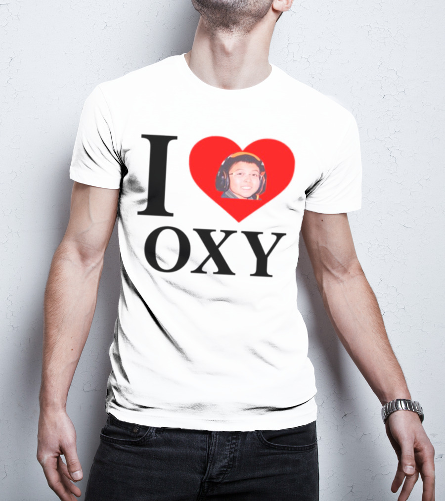 V1c I Heart Oxy Kid Headphones T-Shirt