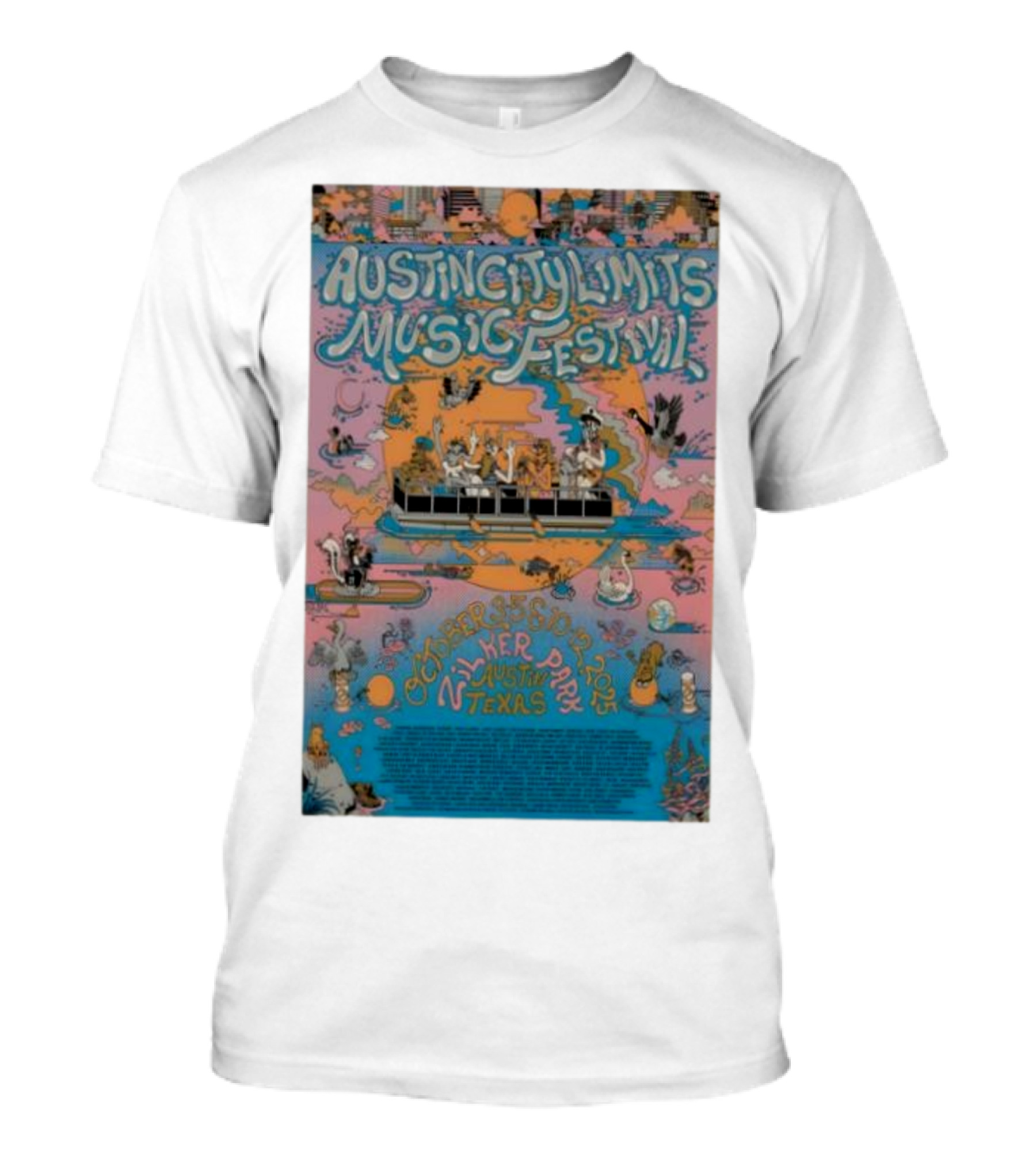 Austin City Limits Music Festival 2015 Wilker Park Austin Texas October 2-4 9-11 T-Shirt