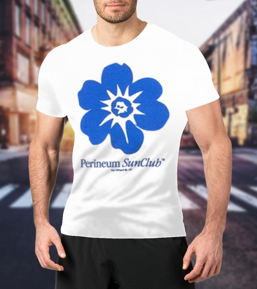 Chad And JT Perineum SunClub Bumflower Blue Blossom T-Shirt