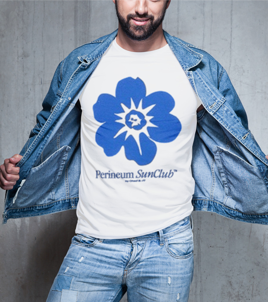 Chad And JT Perineum SunClub Bumflower Blue Blossom T-Shirt