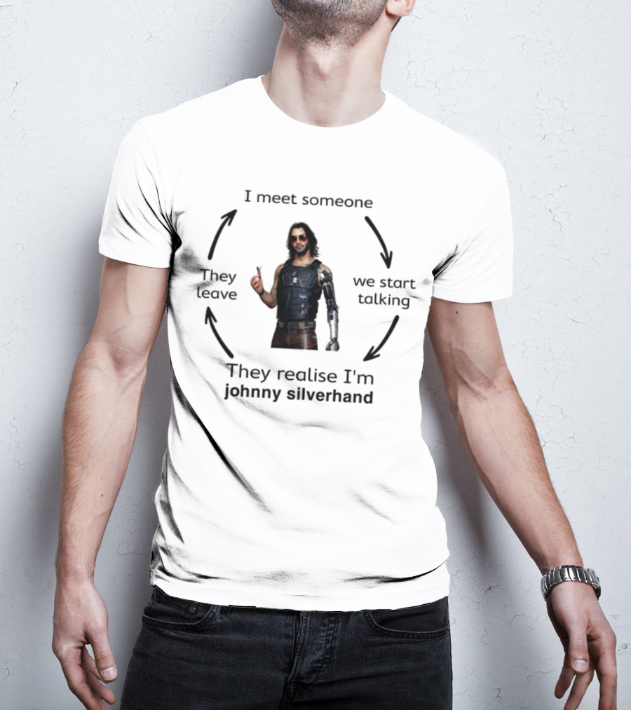 I'm Johnny Silverhand Cyberpunk Character Realization Moment T-Shirt