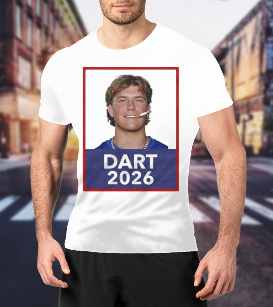 Dart 2026 Cigarette Image Red Frame T-Shirt