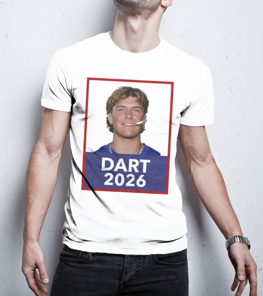 Dart 2026 Cigarette Image Red Frame T-Shirt