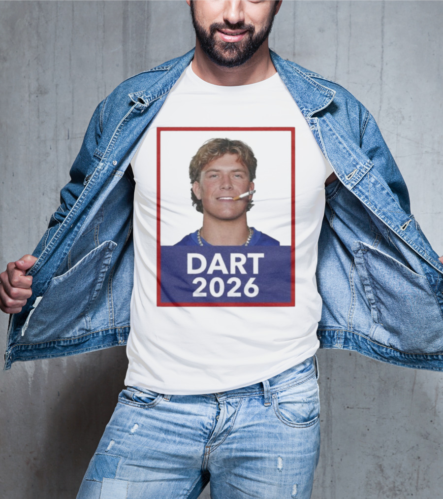 Dart 2026 Cigarette Image Red Frame T-Shirt