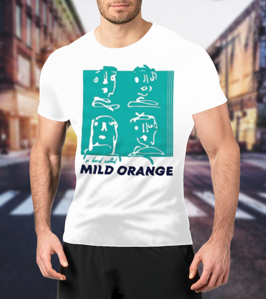 Mild Orange A Band Called Faces Artwork T-Shirt