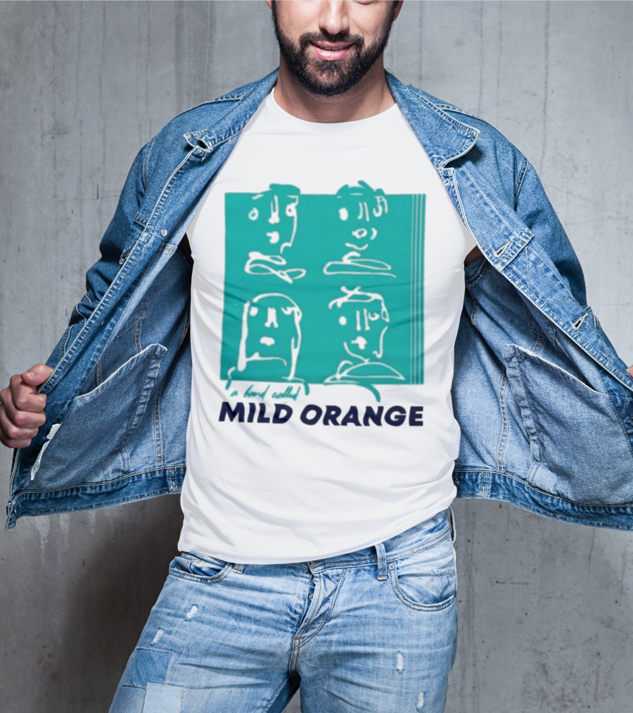 Mild Orange A Band Called Faces Artwork T-Shirt