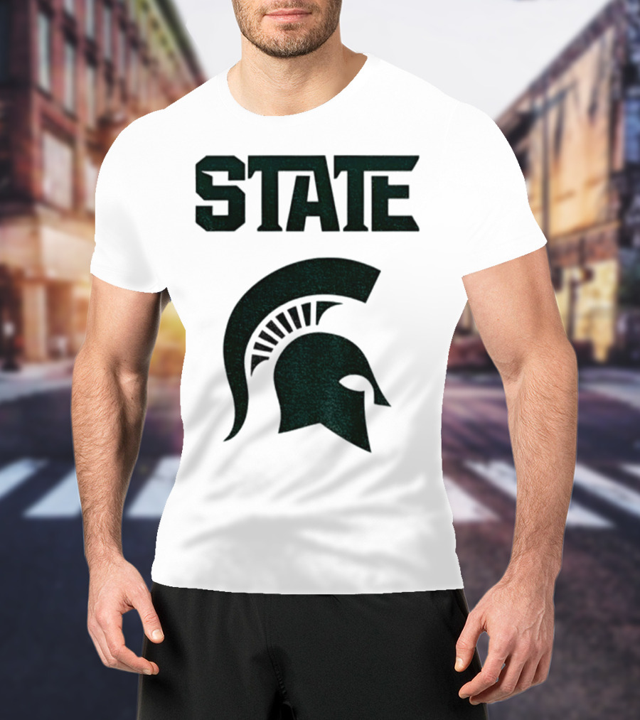 STATE Spartans Michigan Big Ten Basketball T-Shirt