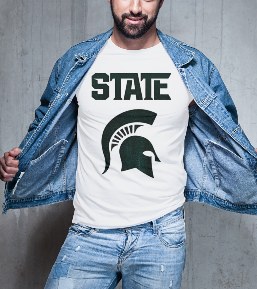 STATE Spartans Michigan Big Ten Basketball T-Shirt