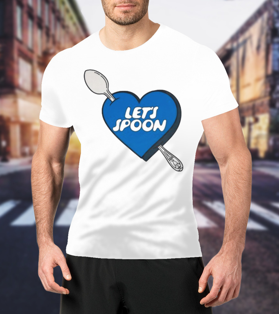 Staycool X Good Culture Let’s Spoon Heart Blue Design With Spoons T-Shirt